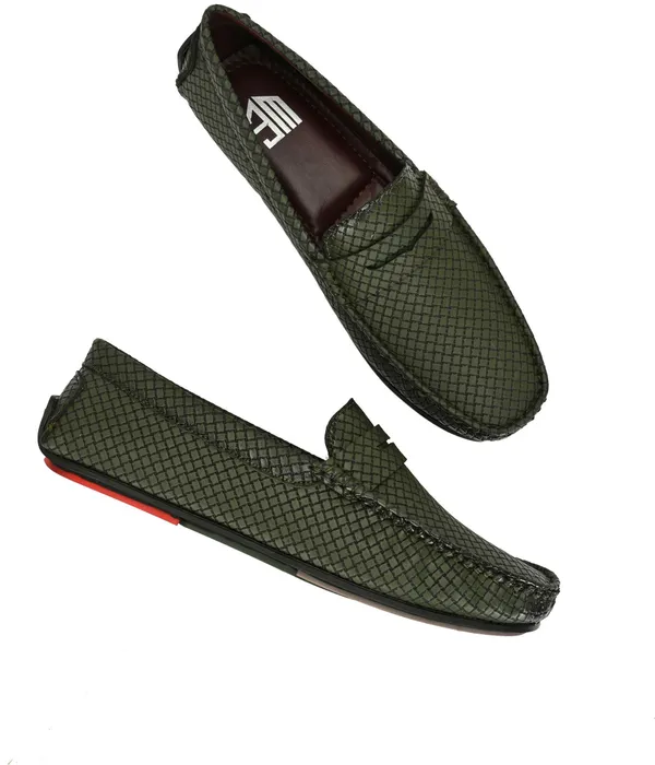 Olive_Synthetic_Premium_&_Elegant_Slip_On_Loafers_For_Men