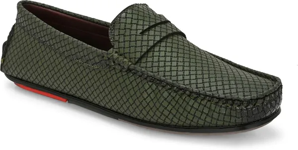 Olive_Synthetic_Premium_&_Elegant_Slip_On_Loafers_For_Men