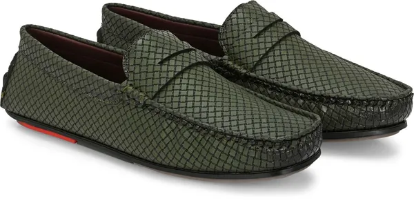 Olive_Synthetic_Premium_&_Elegant_Slip_On_Loafers_For_Men