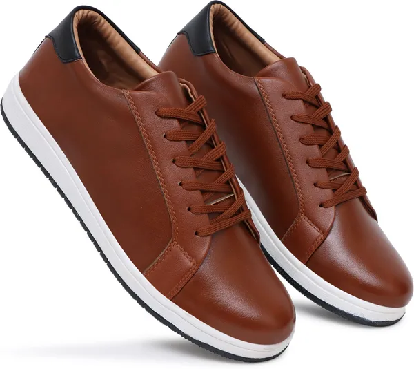Tan_Synthetic_Premium_&_Elegant_Lace_Up_Sneakers_For_Men