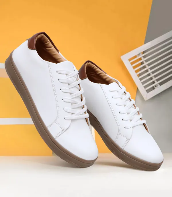 White_Synthetic_Premium_&_Elegant_Lace_Up_Sneakers_For_Men