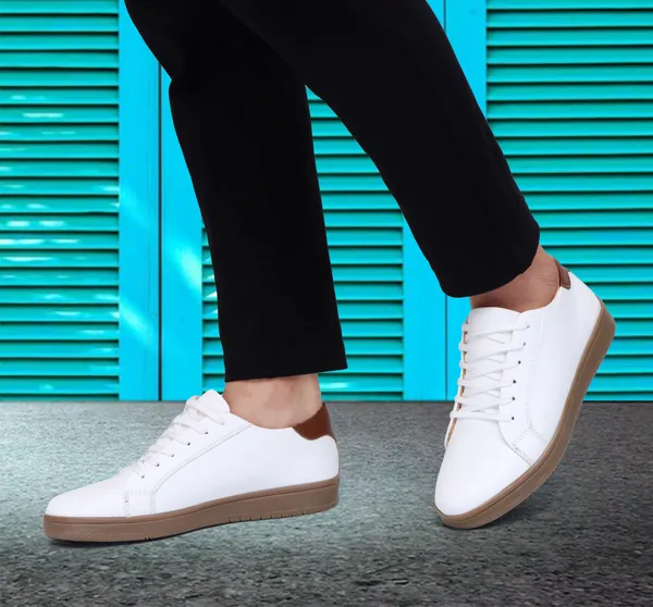 White_Synthetic_Premium_&_Elegant_Lace_Up_Sneakers_For_Men