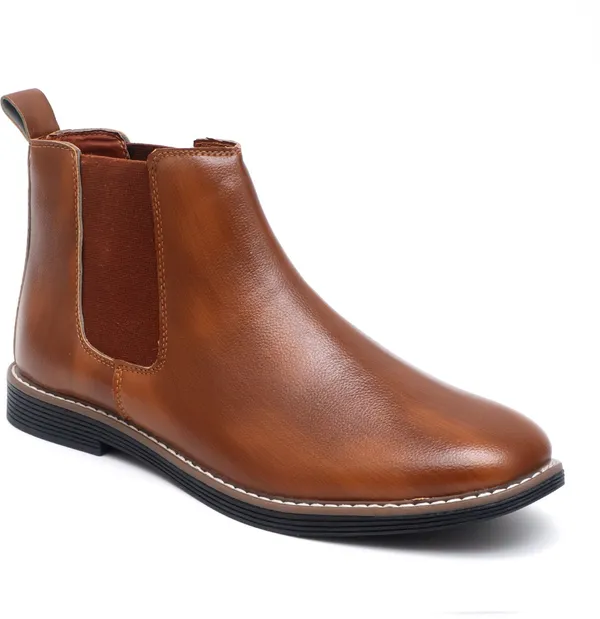 Tan_Synthetic_Premium_&_Elegant_Slip_On_Boots_For_Men