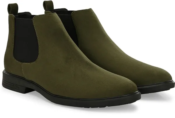 Olive_Synthetic_Premium_&_Elegant_Slip_On_Boots_For_Men