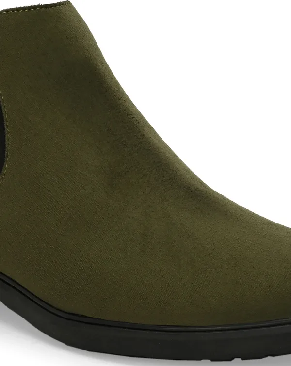 Olive_Synthetic_Premium_&_Elegant_Slip_On_Boots_For_Men