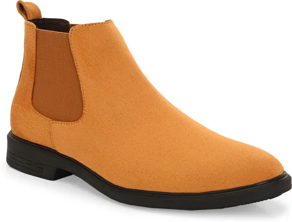 Tan_Synthetic_Premium_&_Elegant_Slip_On_Boots_For_Men