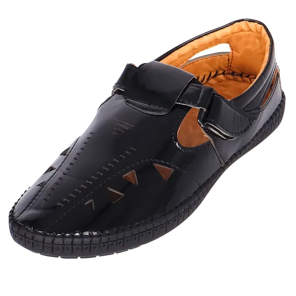 Black_Synthetic_Pu_Leather_Shoes_For_Gym_&_Flexibility_Workouts