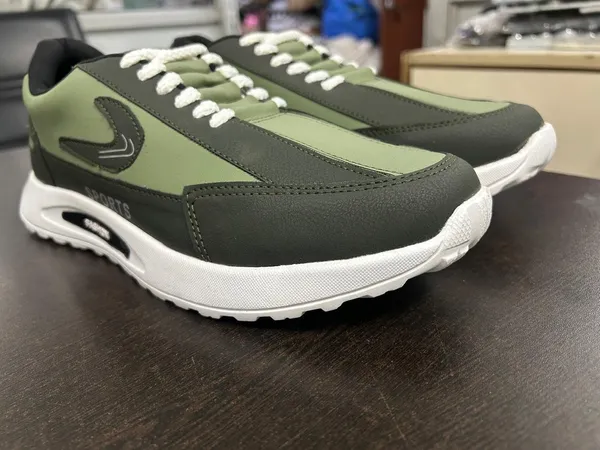 Green_Knit_Mesh_Upper_Tpr_Sole_Shoes_For_Comfortable_Daily_Walking