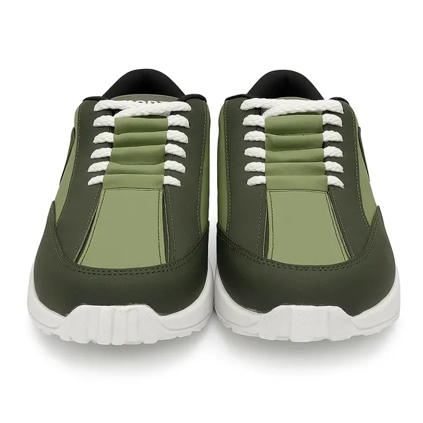 Green_Knit_Mesh_Upper_Tpr_Sole_Shoes_For_Comfortable_Daily_Walking