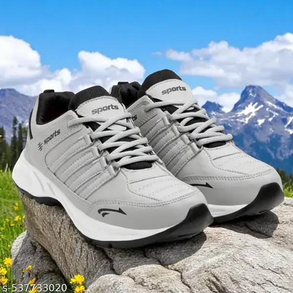Grey_Synthetic_Upper_Eva_Rubber_Sole_Shoes_For_Speed_Training