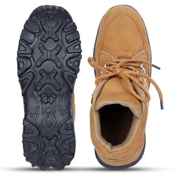 Brown_Synthetic_Suede_Upper_Rubber_Sole_Shoes_For_Running_&_Jogging