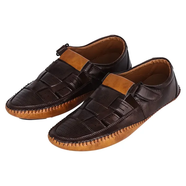 Brown_Synthetic_Leather_Upper_Tpr_Rubber_Sole_Shoes_For_Daily_Commute_&_Jogging
