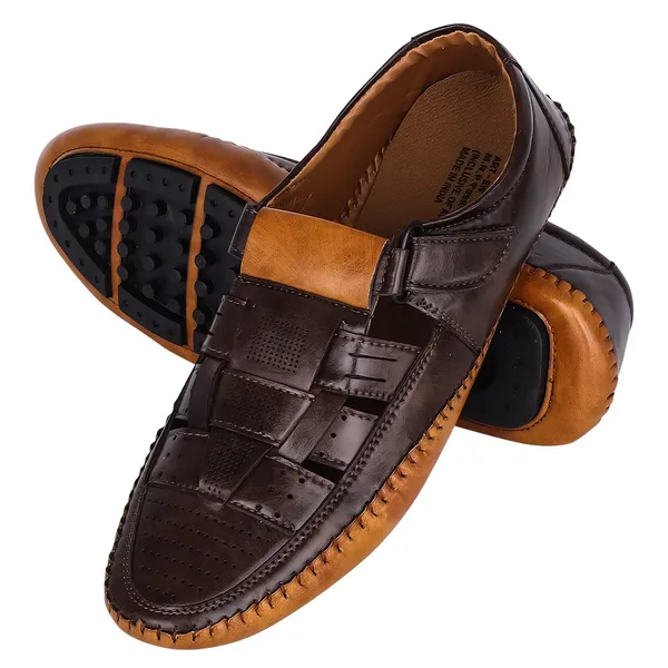 Brown_Synthetic_Leather_Upper_Tpr_Rubber_Sole_Shoes_For_Daily_Commute_&_Jogging