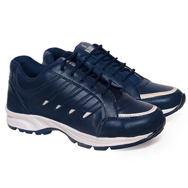 Dark_Blue_Synthetic_Leather_Upper_Pvc_Rubber_Sole_Shoes_For_Strength_Training