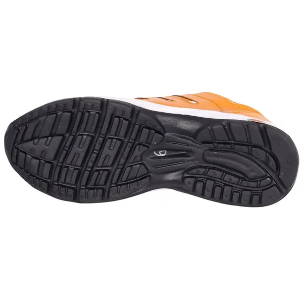 Orange_Synthetic_Leather_Upper_Pvc_Rubber_Sole_Shoes_For_Sprinting_&_Track