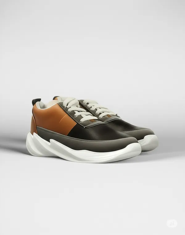 Brown_Synthetic_Upper_Eva_Rubber_Sole_Shoes_For_Fast_Paced_Running