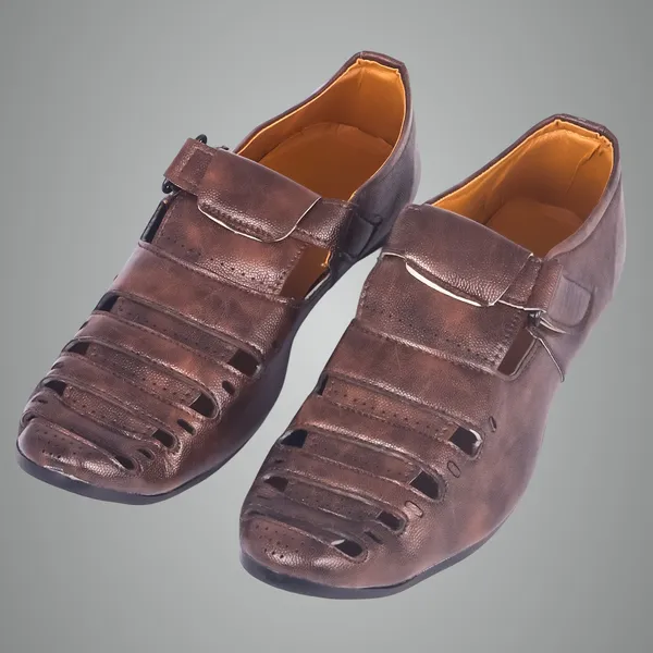Dark_Brown_Stretch_Knit_Upper_Eva_Sole_Shoes_For_Everyday_Comfort