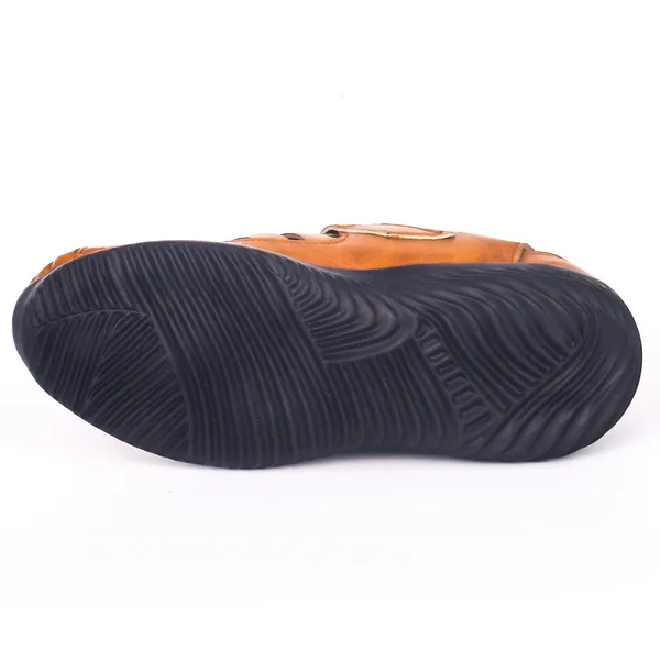 Mustard_Synthetic_Leather_Upper_Pu_Rubber_Sole_Sneakers_For_Trendy_Everyday_Wear