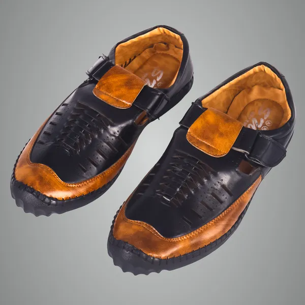 Black_Laser_Cut_Loafer_Or_Roman_Sandal_Shoe_Shoes_For_Performance_Running