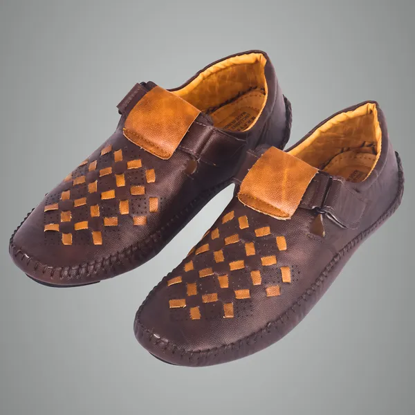 Brown_Leather_Pu_Shoes_For_Street_Running