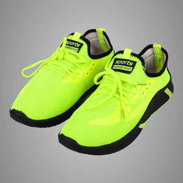 Green_Mesh_Fabric_With_Synthetic_Shoes_For_Outdoor_Trekking_&_Hiking