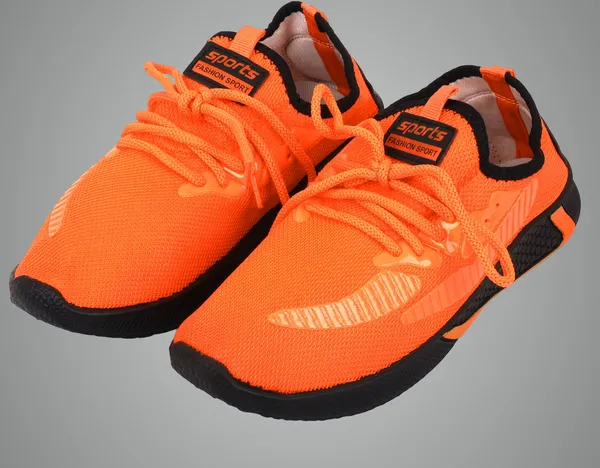 Orange_Mesh_Fabric_With_Synthetic_Shoes_For_Running_&_Active_Wear