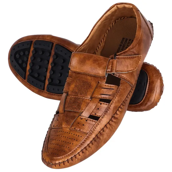 Brown_Synthetic_Leather_Upper_Tpr_Rubber_Sole_Shoes_For_City_Running