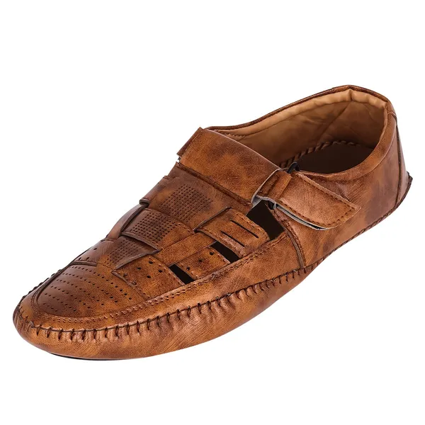 Brown_Synthetic_Leather_Upper_Tpr_Rubber_Sole_Shoes_For_City_Running
