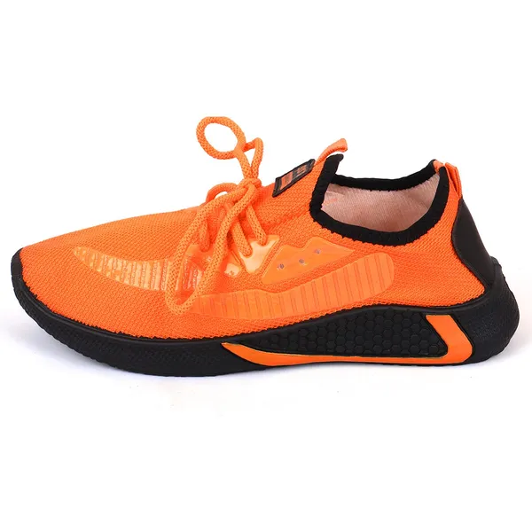 Orange_Mesh_Fabric_With_Synthetic_Shoes_For_Running_&_Active_Wear