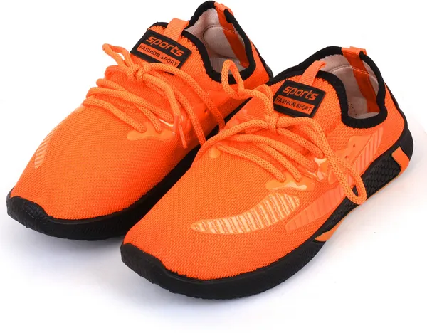 Orange_Mesh_Fabric_With_Synthetic_Shoes_For_Running_&_Active_Wear