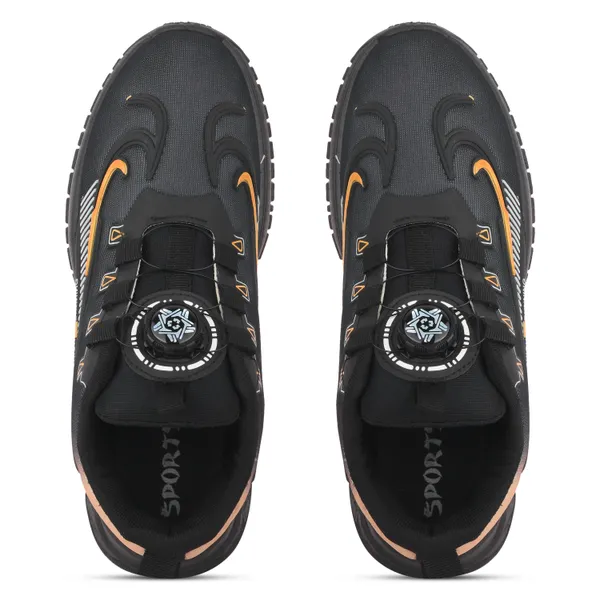 Black_With_Brown_Mesh_Upper_Eva_Rubber_Sole_Shoes_For_High_Speed_Running