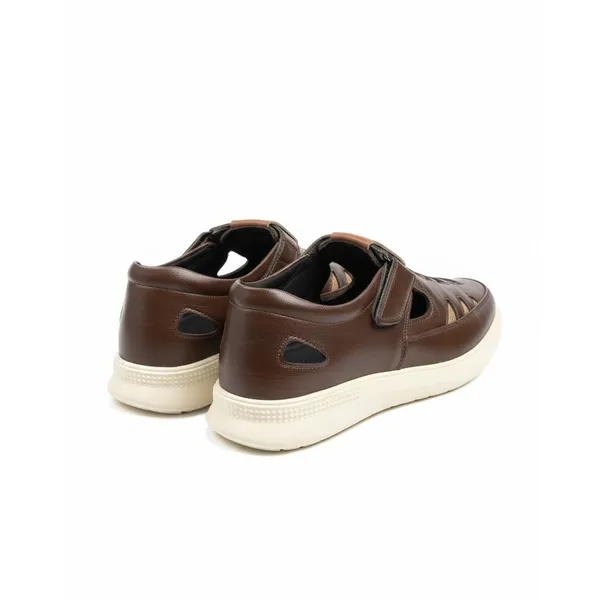 Brown_Synthetic_Leather_Upper_Foam_Insole_Tpr_Sole_Shoes_For_Trail_Running_&_Outdoors