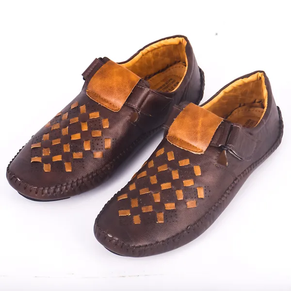 Brown_Leather_Pu_Shoes_For_Street_Running