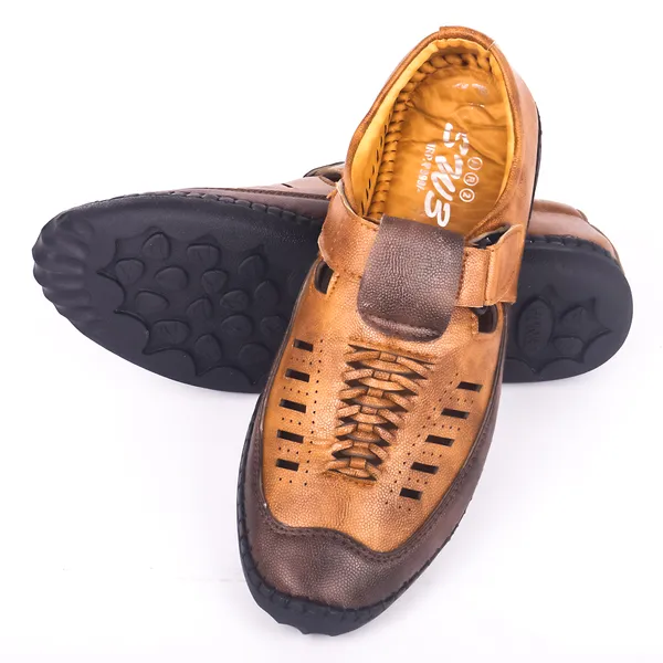 Light_Brown_Laser_Cut_Loafer_Or_Roman_Sandal_Shoe_Shoes_For_Speed_&_Endurance_Running