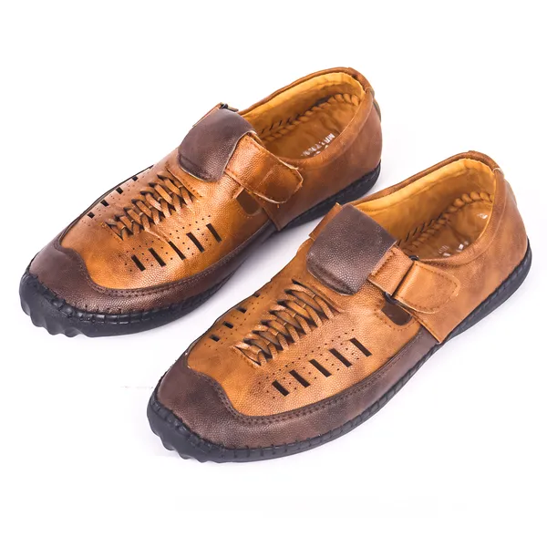 Light_Brown_Laser_Cut_Loafer_Or_Roman_Sandal_Shoe_Shoes_For_Speed_&_Endurance_Running