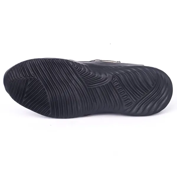 Black_Synthetic_Leather_Upper_Pu_Rubber_Sole_Shoes_For_Casual_&_Active_Wear