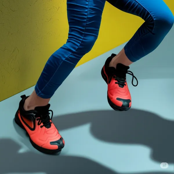 Red_Synthetic_Upper_Eva_Rubber_Sole_Shoes_For_Smooth_Road_Running