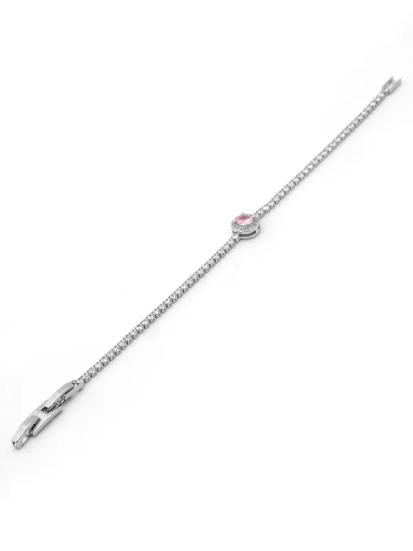 Pink_&_Silver_Premium_&_Elegant_Bracelet_For_Women