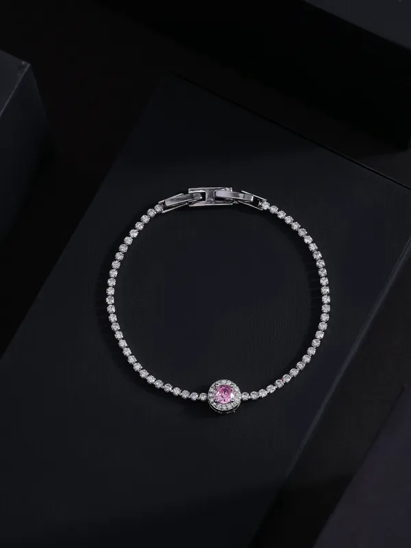 Pink_&_Silver_Premium_&_Elegant_Bracelet_For_Women