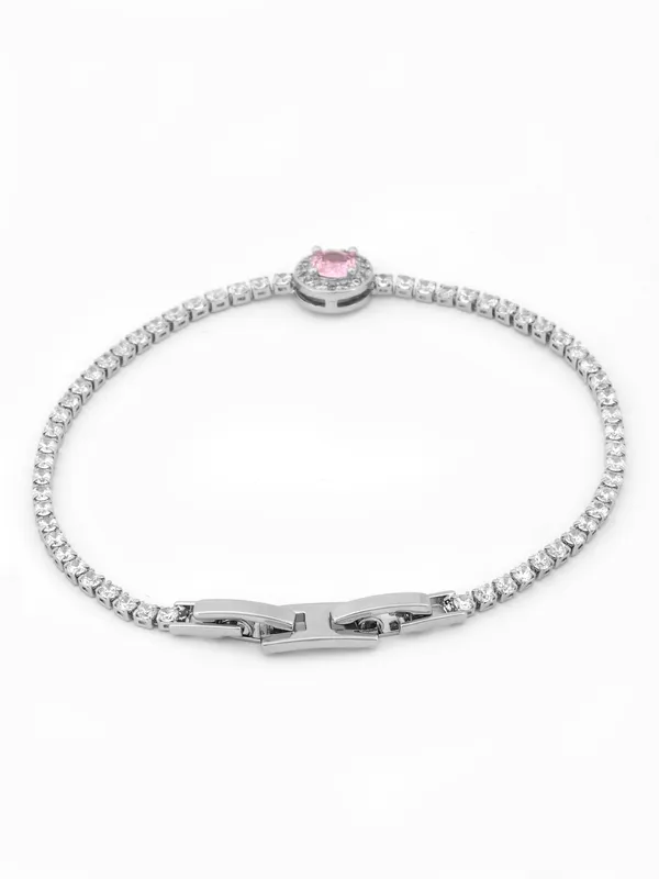 Pink_&_Silver_Premium_&_Elegant_Bracelet_For_Women