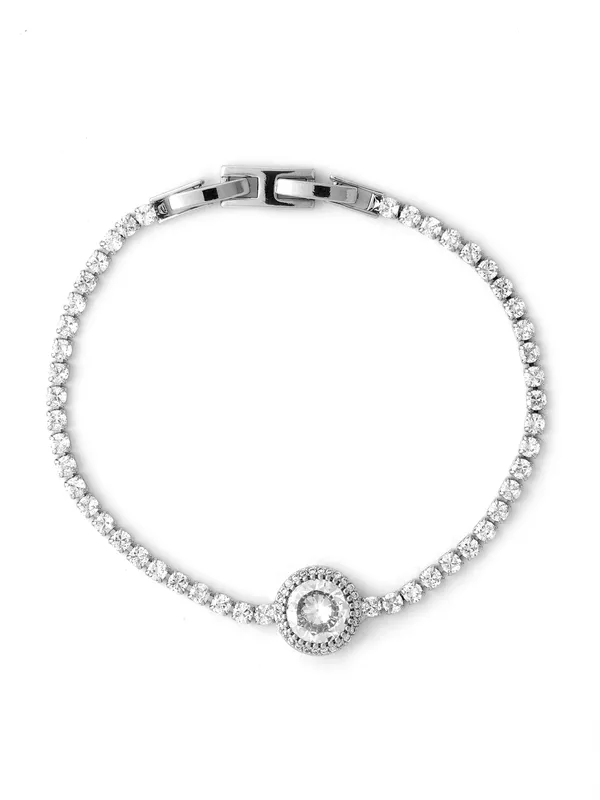 White_&_Silver_Premium_&_Elegant_Bracelet_For_Women