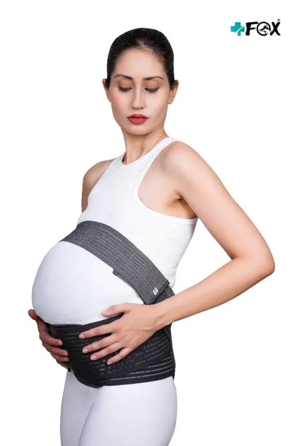 Grey_Elastic_Pregnancy_Support_Belt