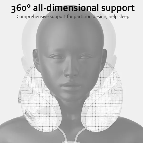 White_Memory_Foam_Neck_Massager_Pillow