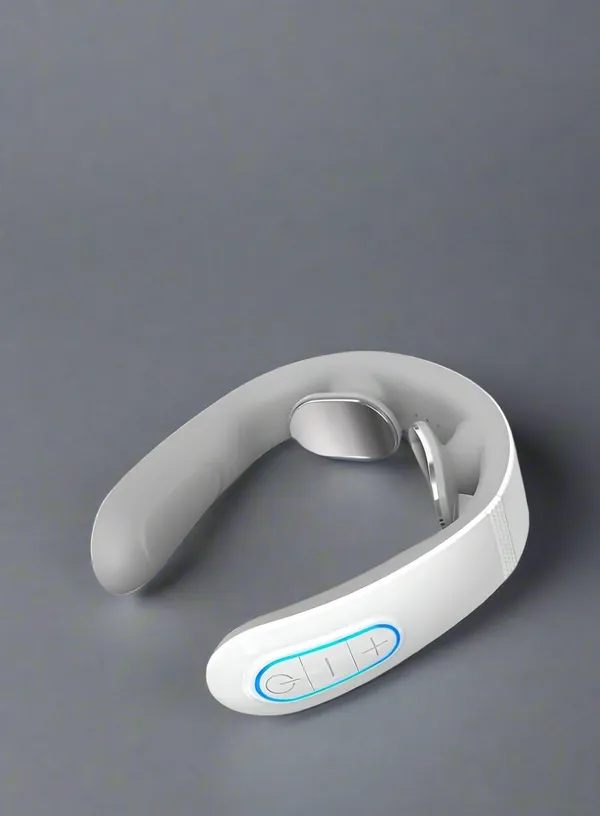 White_Abs_Plastic_Electric_Neck_Massager