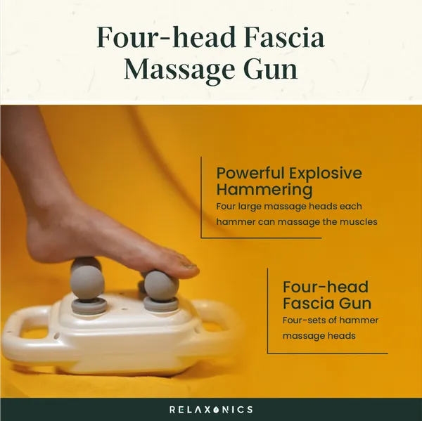 White_Abs_Plastic_Premium_Quality_4_Head_Massager