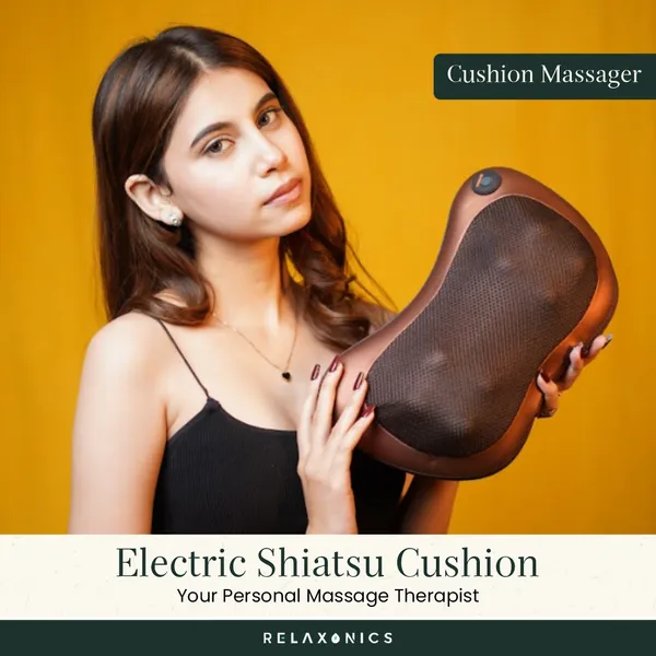 White_Pu_Leather_Electric_Shiatshu_Massager