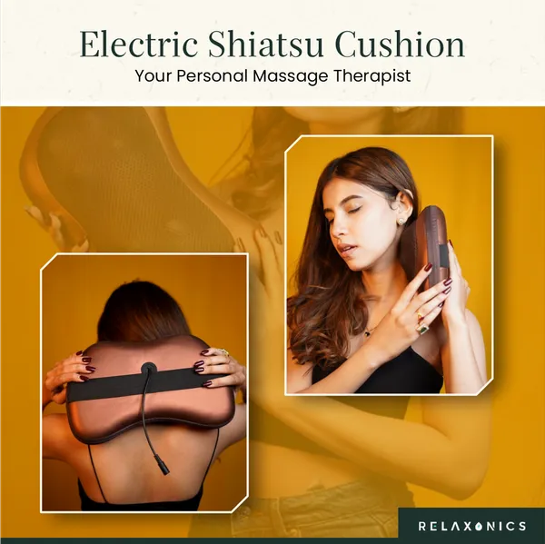 White_Pu_Leather_Electric_Shiatshu_Massager