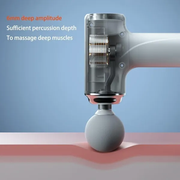 White_Abs_Plastic_Premium_Quality_Gun_Massager