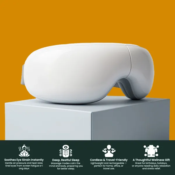 White_Pu_Leather_Premium_Quality_Eye_Massager
