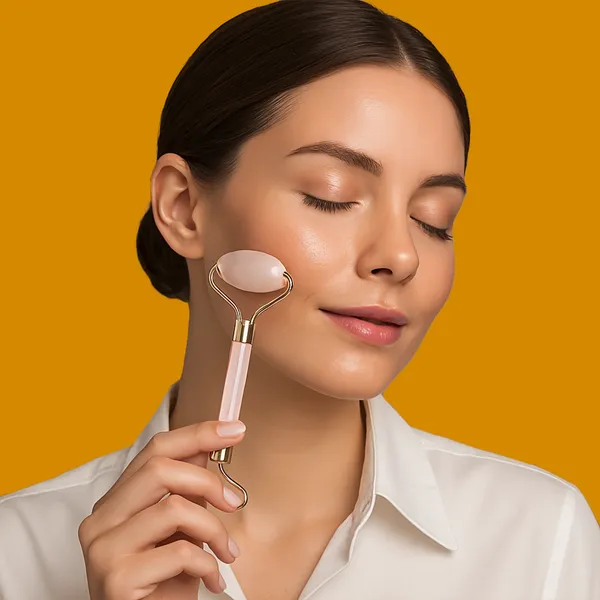 White_Abs_Plastic_Glow_&_Relax_Duo_Shitsu_Massager_+_Jade_Roller